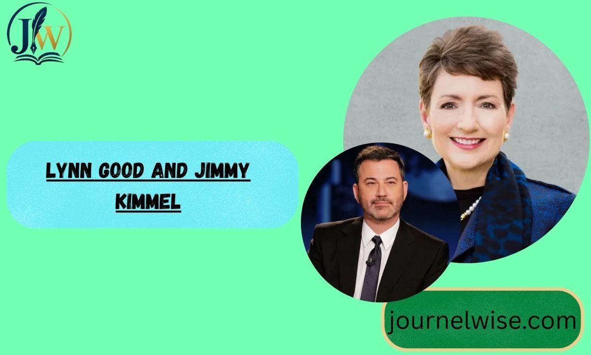 Lynn Good and Jimmy Kimmel