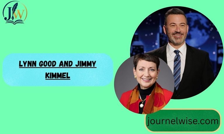 Lynn Good and Jimmy Kimmel
