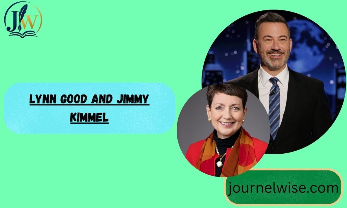 Lynn Good and Jimmy Kimmel